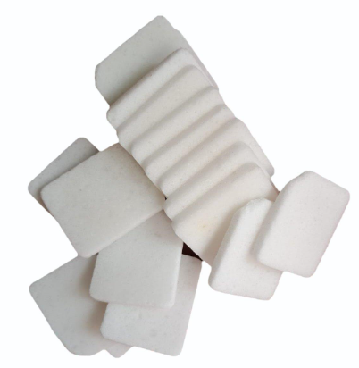 Finished 100% pure camphor products ready for dispatch from Bhadohi facility